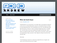 Tablet Screenshot of adhdandrew.com